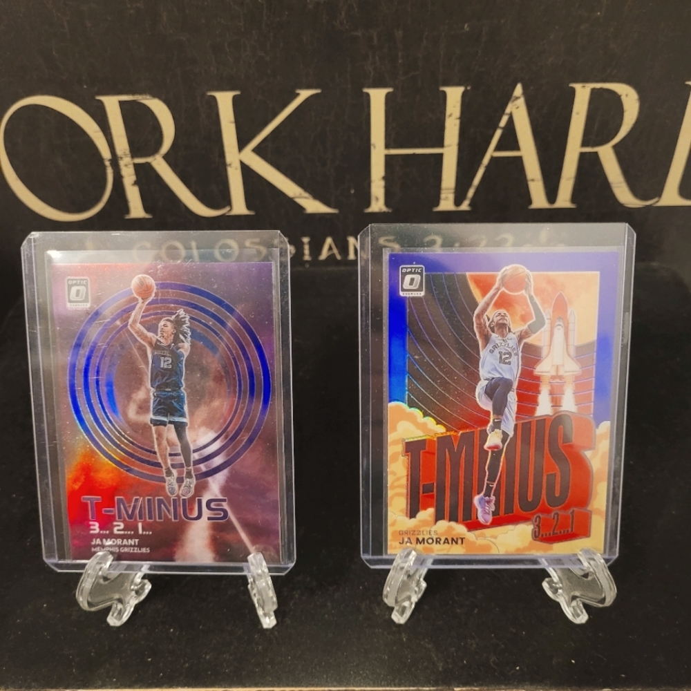 NBA Optic Ja Morant inserts 2 card set